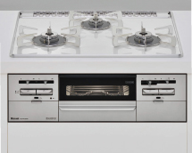 温度調節機能付きホーロートップコンロ