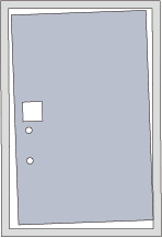 従来の玄関ドア