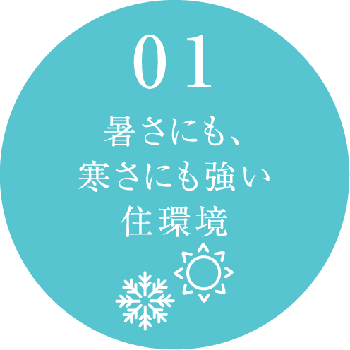 暑さにも、寒さにも強い住環境